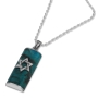  Eilat Stone Necklace with Sterling Silver Star of David - 2