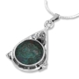 Sterling Silver and Eilat Stone Three-Point Necklace - 1
