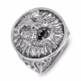 Sterling Silver Lion's Face Ring - 1