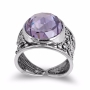 Rafael Jewelry Amethyst and 925 Sterling Silver Ring - 1