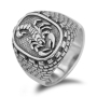 Rafael Jewelry Jerusalem and Scorpion Sterling Silver Ring  - 1