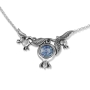 Rafael Jewelry Sterling Silver Pomegranates Roman Glass Necklace  - 1