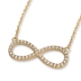 Rafael Jewelry 14K Yellow Gold Infinity Diamond Necklace  - 1