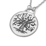 Rafael Jewelry Tree of Life Disc and Dove Sterling Silver Necklace  - 6
