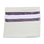 Handwoven Purple Pattern Tallit (Prayer Shawl) Set from Rikmat Elimelech - 6