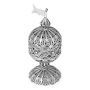 Traditional Yemenite Art Handcrafted Sterling Silver Besamim Spice Box With Refined Filigree Design - 3