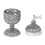 Traditional Yemenite Art Handcrafted Sterling Silver Besamim Spice Box With Refined Filigree Design - 2