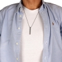 Stainless Steel Priestly Blessing Bar Pendant with Ball Chain Unisex Necklace - 3