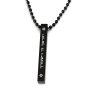 Stainless Steel Priestly Blessing Bar Pendant with Ball Chain Unisex Necklace - 5
