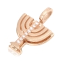 Deluxe Diamond-Accented 18K Gold Double Menorah Pendant Necklace By Yaniv Fine Jewelry - 5
