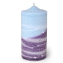 Purple and Blue Pillar Candle - 1