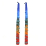  Dipped Taper Candles - Rainbow - 2