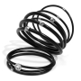 SEA Smadar Eliasaf Silicon and Silver-Plated Studs Bracelet Set - 1