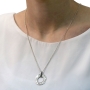 Large Silver Wheel Necklace - Daughter's Blessing - 2