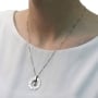  Large Silver Wheel Necklace - Woman of Valor (Proverbs 31:29) - 3