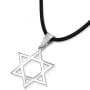 Classic Sterling Silver Star of David Pendant Necklace - 5