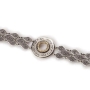   Silver Wheel and Leaf Bracelet with Gold Highlight Rabot Banot -Woman of Valor  - 1
