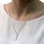 Sterling Silver Map of Israel Necklace with Genesis (13:15) Quote - 2
