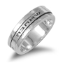 ‘My Soul Loves’ Sterling Silver Spinning Ring (Song of Songs 3:4) - 1