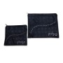 Faux Leather Priestly Blessing Tallit & Tefillin Bag Set (Navy) - 1