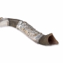 Sterling Silver Plated Yemenite Kudu Shofar - Jerusalem Design (Choice of Sizes) - 4