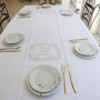 Stylish Shabbat & Holiday Tablecloth (Choice of Sizes) - 3