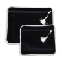 Black "If I Forget Thee" Tallit and Tefillin Bag Set - 3