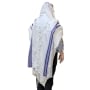 Talitnia Traditional Pure Wool Blue Tallit (Prayer Shawl) - 1