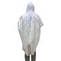 Talitnia Traditional White Pure Wool Tallit (Prayer Shawl) - 2