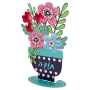 Dorit Judaica Freestanding Flower Vase Sculpture – Thank You - 4