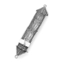 Traditional Yemenite Art Deluxe Handcrafted Sterling Silver Mezuzah Case With Floral Filigree Design - 2