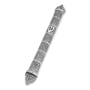 Traditional Yemenite Art Grand Extra Large Handcrafted Sterling Silver Mezuzah Case With Filigree Design - 1