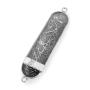 Traditional Yemenite Art Handcrafted Sterling Silver Mezuzah Case With Swirling Filigree Design - 2