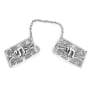 Traditional Yemenite Art Handcrafted Sterling Silver Tallit Clips With Chai Symbol - 1