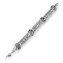 Traditional Yemenite Art Handcrafted Sterling Silver Torah Pointer With Crown-Accented Filigree Design - 2