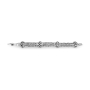 Traditional Yemenite Art Handcrafted Sterling Silver Torah Pointer With Crown-Accented Filigree Design - 4
