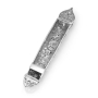 Traditional Yemenite Art Luxurious Handcrafted Sterling Silver Mezuzah Case With Filigree Design - 2