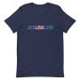 Jerusalem and USA Unisex T-Shirt - 11