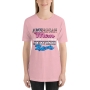 American Mom, Jewish Roots. Fun Jewish T-Shirt (Choice of Colors) - 3