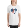 Israel - USA Heart T-Shirt. Variety of Colors - 9