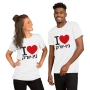 I Love NY Hebrew Unisex T-Shirt - 2