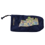 Velvet Shofar Bag Embroidered With Stylish Jerusalem Design - 1