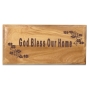 Olive Wood "God Bless Our Home" Plaque - 1