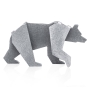 Wallaby Aluminum Origami Bear Sculpture Set (4 Pieces) - 5