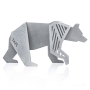 Wallaby Aluminum Origami Bear Sculpture Set (4 Pieces) - 4