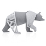 Wallaby Aluminum Origami Bear Sculpture Set (4 Pieces) - 3