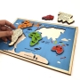 Educational Continents & Oceans Wooden Puzzle  - 4