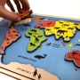 Educational Continents & Oceans Wooden Puzzle  - 2