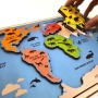 Educational Continents & Oceans Wooden Puzzle  - 5