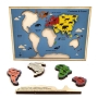 Educational Continents & Oceans Wooden Puzzle  - 6